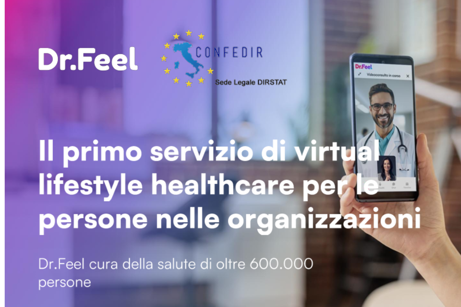 Arriva Dr.Feel, la nuova opportunità DIRETS per l’assistenza sanitaria degli iscritti